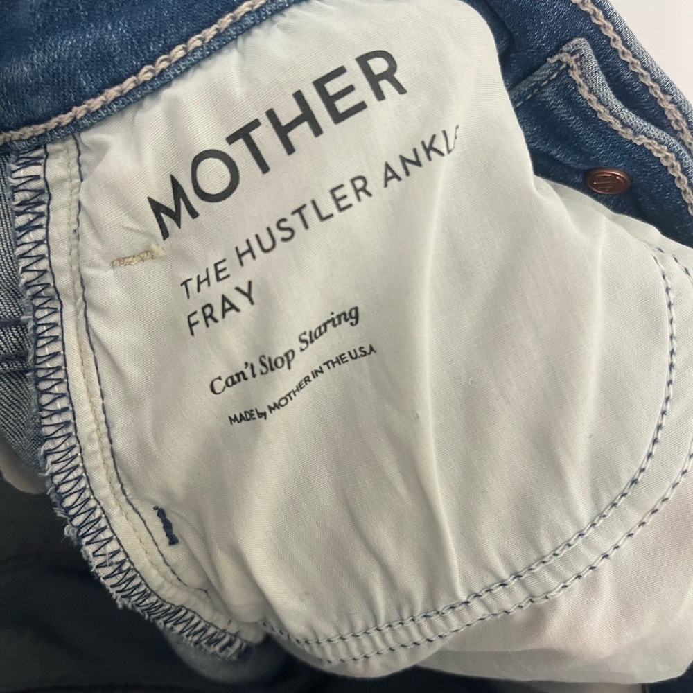 NWT Mother The hustler ankle fray | Size 26 - Picture 9 of 12